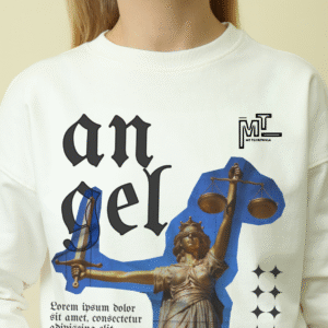 Black and White Minimalist Hoodie